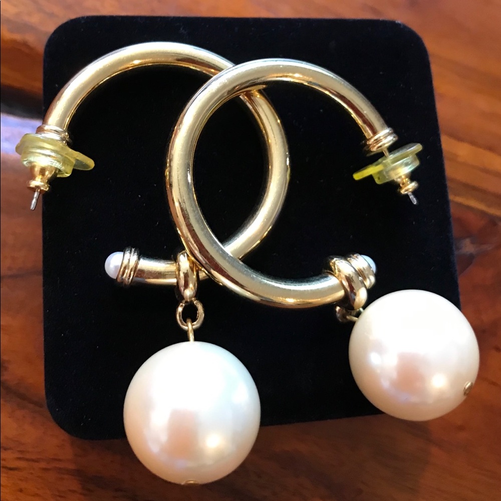 Vintage Hoop Pierced Earrings